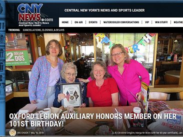 Celebrating Marguerite Stile's 101st birthday on May 9, 2018.