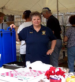 The Auxiliary's refreshment tent at their Great Garage Sale Day.