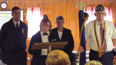 Cmdr. D. Ardron, G. Johnson, L. Place and J. Sherman on Veterans Day 2014