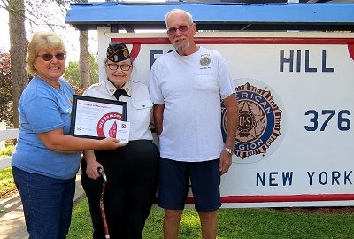 07/13/24 Post receives certificate from Red Cross