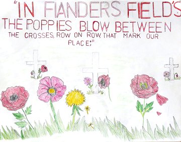 Emily Williams's 2022 MS, First Place winning poppy poster