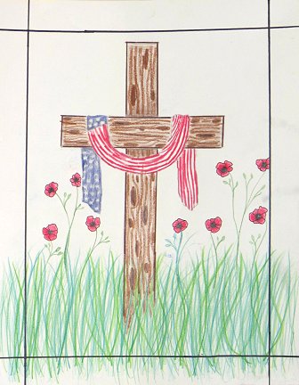 Nivayah Demuth's 2022 HS, First Place winning poppy poster