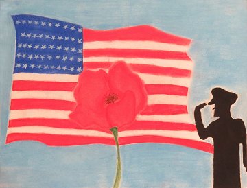 Olivia Barbosa's 2022 HS, Second Place winning poppy poster