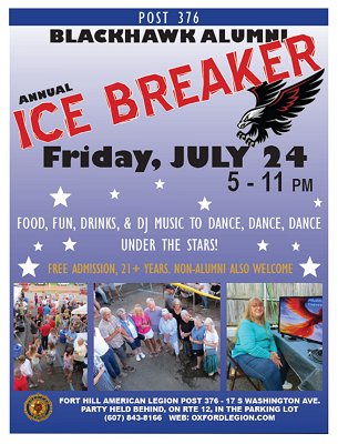 Alumni Ice Breaker July 24, 2026 5-11 pm poster